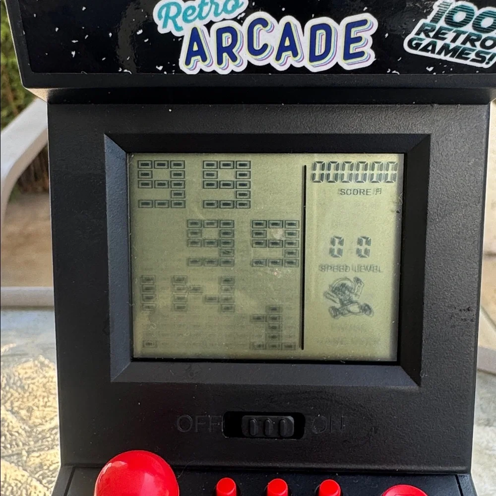 Portable Game Console - Black and Red